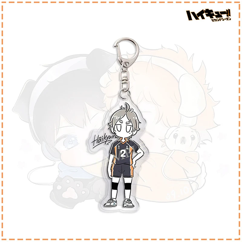 ¡Anime Haikyuu! Llaveros de acrílico, accesorios colgantes para mochila, decoración colgante, regalos