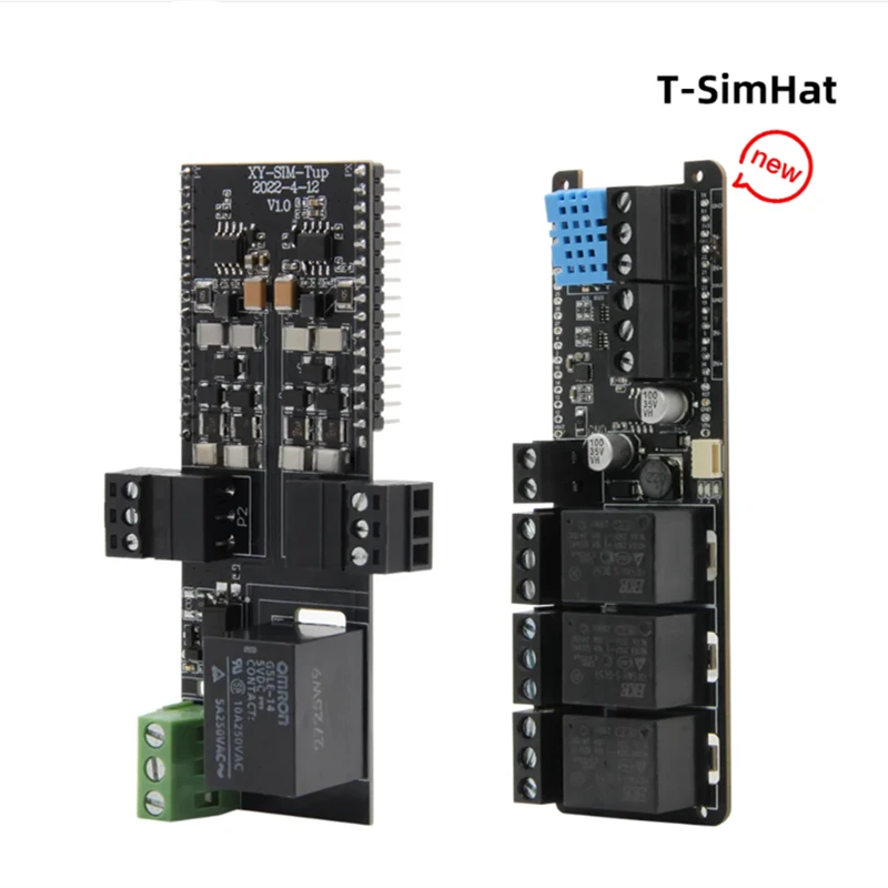T-SimHat Expansion Board with CAN RS485 1/3-Way Relay DHT11 INA219 QMI8658 Compatible with T-SIM7000/A7670/A7608 Series LILYGO®