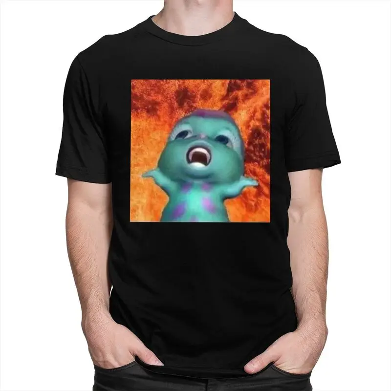 Custom Bibble Singing Meme T Shirts for Men Pure Cotton Tee Tops Tshirts Short-Sleeve Fashion T-shirt Clothing
