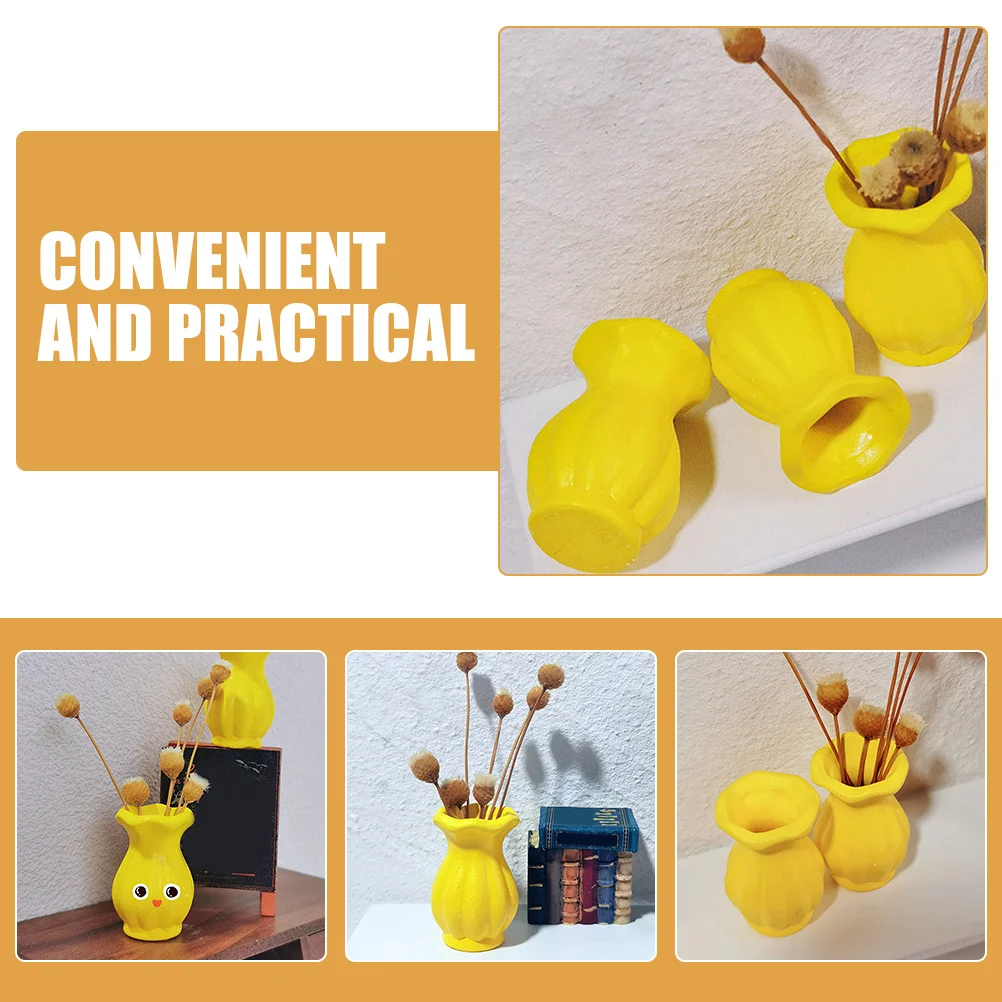 ミニハウス花瓶セラミック素材細かい職人技滑らかな表面卓上アクセサリーギフトハウス花瓶アクセサリー