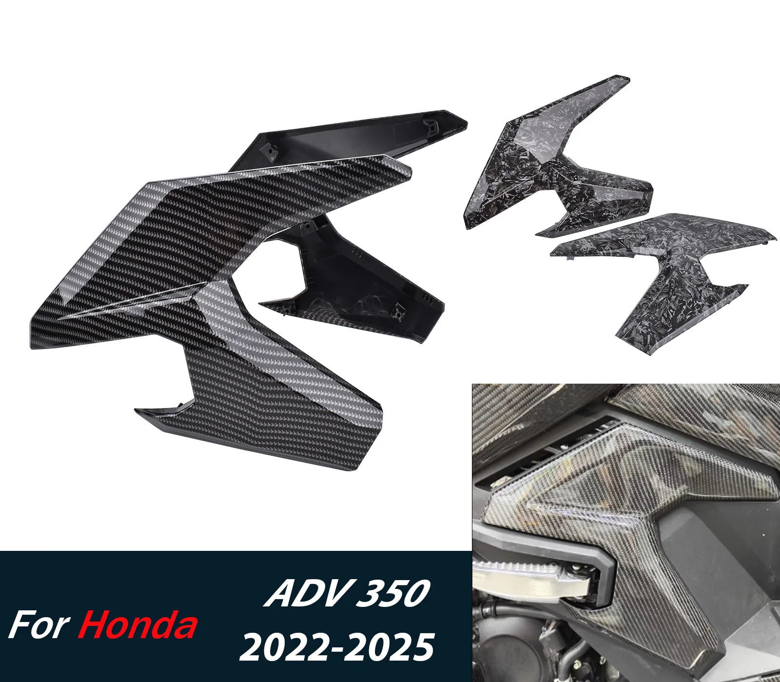 

﻿ Motorcycle Side Panel Frame Guard Protector Cover Fairing For Honda ADV 350 2022 2023 2024 2025 ABS Accessories ﻿
