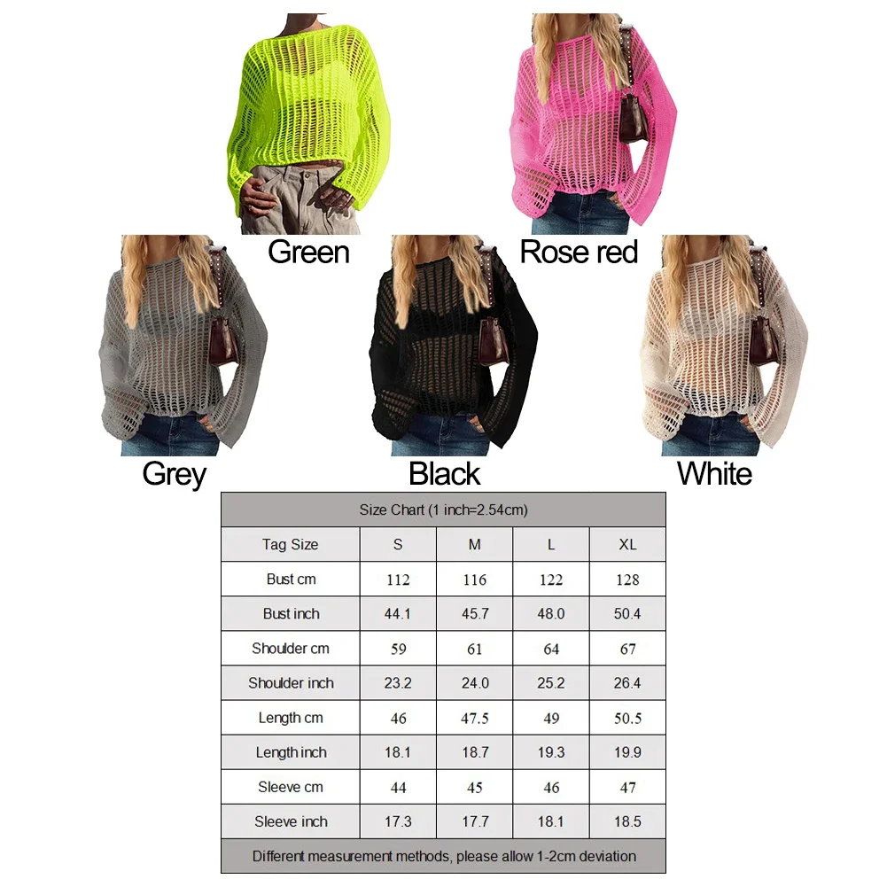 تغطية للشاطئ بأكمام طويلة محبوكة مفتوحة للنساء ، كروشيه صيفي ، قميص شمس