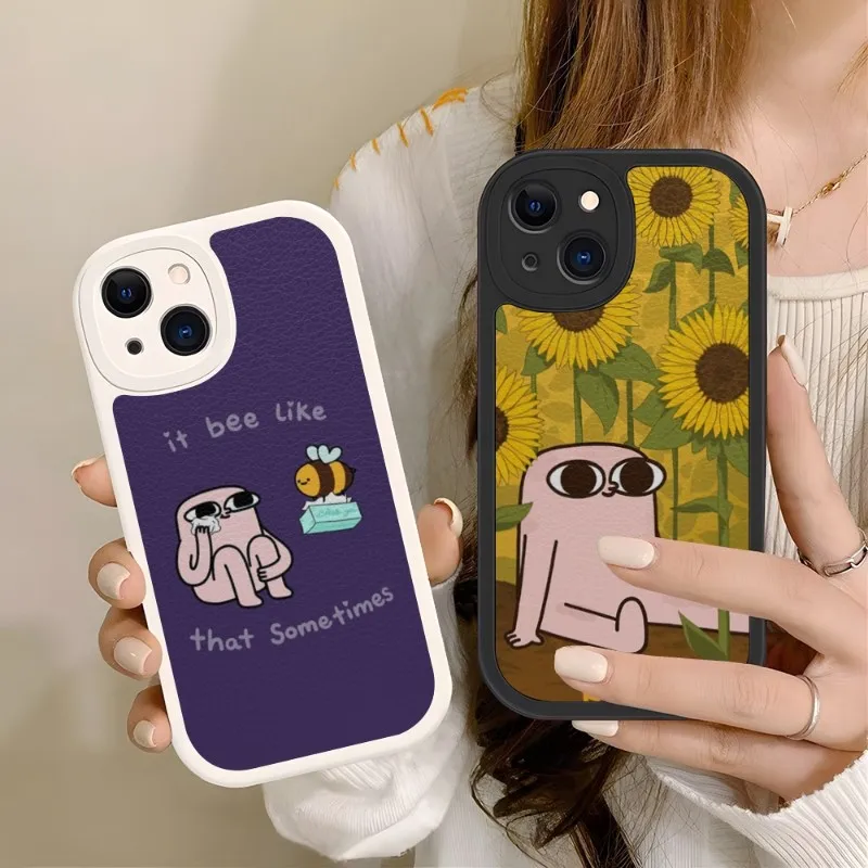 Ketnipz Phone Case Silicone Soft For IPhone 11 13 14 12 Pro Max Mini Xs X Xr 7 8 Plus SE2020 Leather Texture Cover