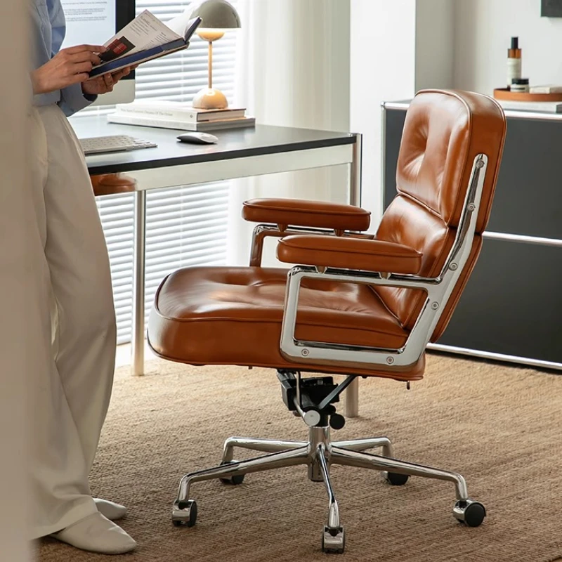 

Computer Chair Office Chair Home Ergonomics Robin Swivel Chair Leather Liftable