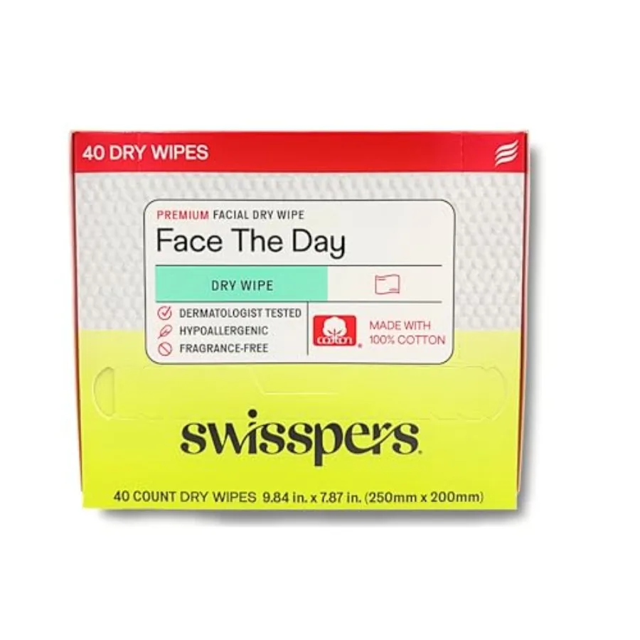 Swisspers Premium Cotton Hypoallergenic Facial Wipes