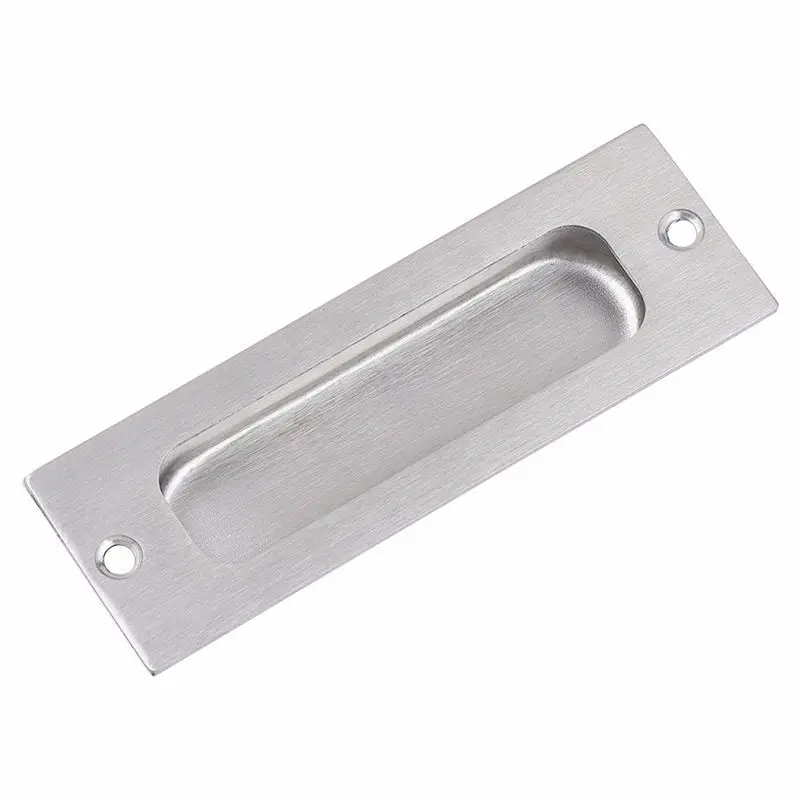 Stainless steel concealed pull handle sliding door inline concealed invisible cabinet door drawer fastener embedded door handle