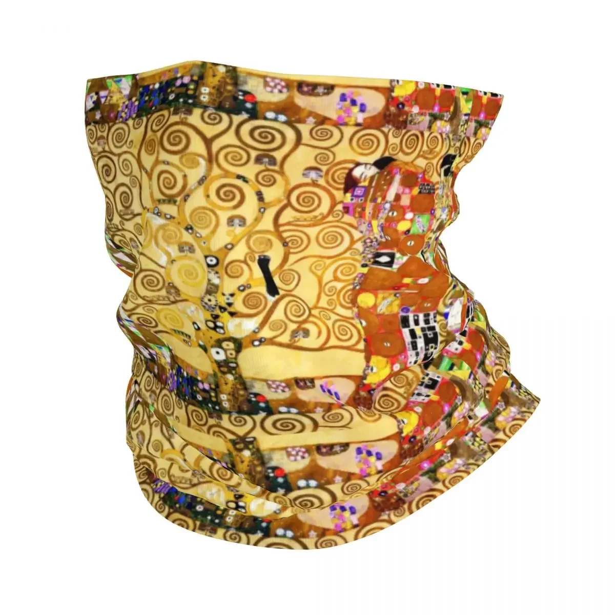 Tree Of Life Stoclet Frieze Bandana Neck Gaiter UV Protection Face Scarf Cover Men Women Gustav Klimt Headwear Tube Balaclava