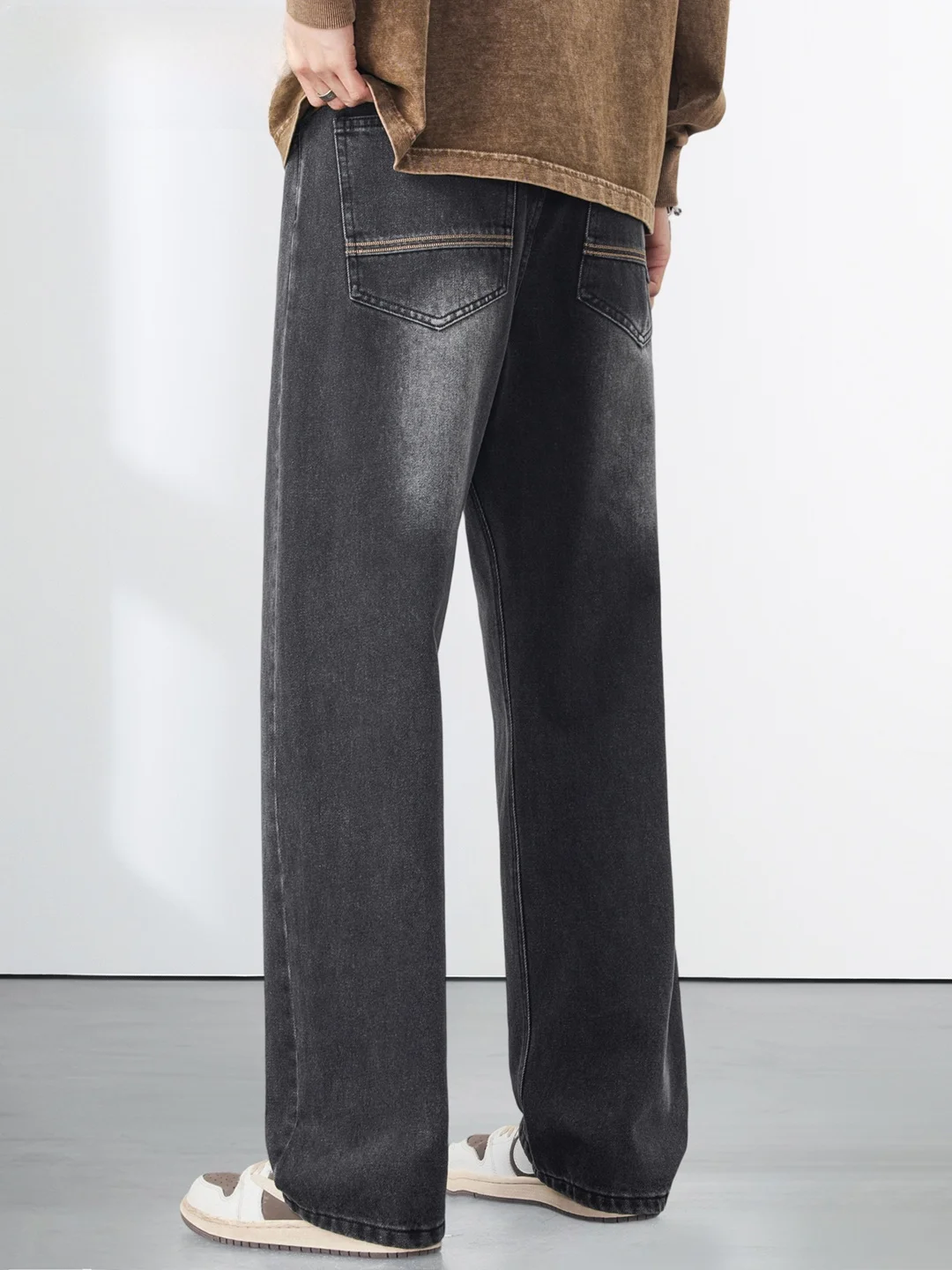 

Мужские прямые джинсы Mark Fairwe в американском стиле High Street, удобные повседневные брюки свободного кроя на осень