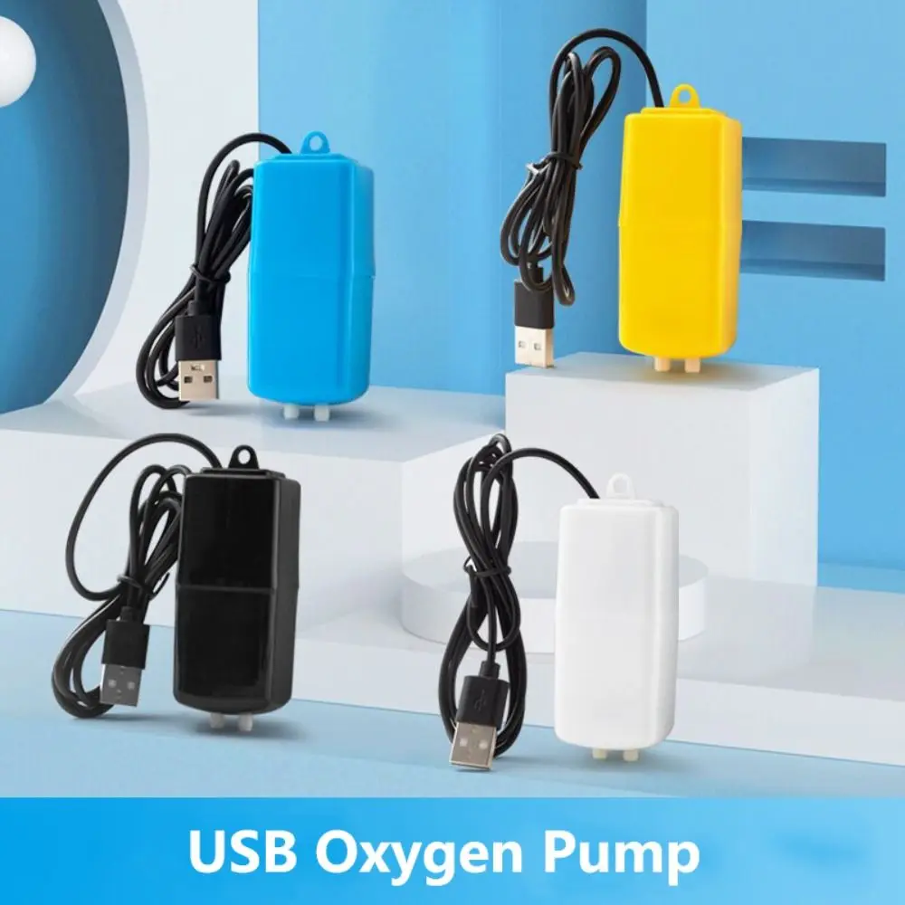 Portable USB Aquarium Filter Fishing Tank Accessories with Air Stone Oxygen Pump Silent High Energy Efficient Aquarium Air Pump