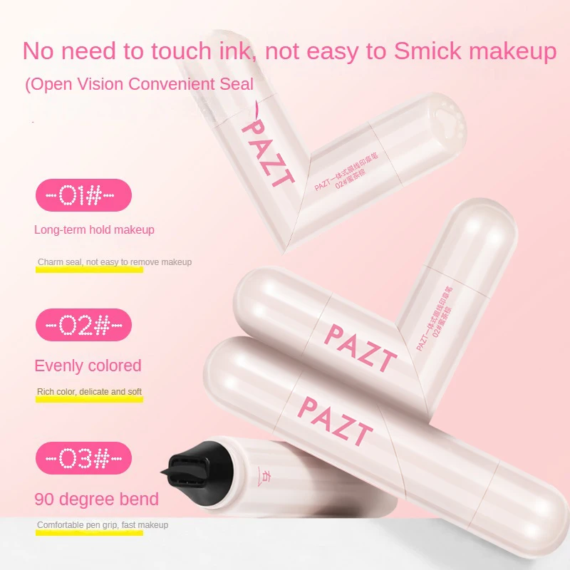 アイライナースタンプペン、一体型アイライナーペン、ナチュラルメイクアップ、初心者向けアシスタント、アイライナー作成の2ステップ