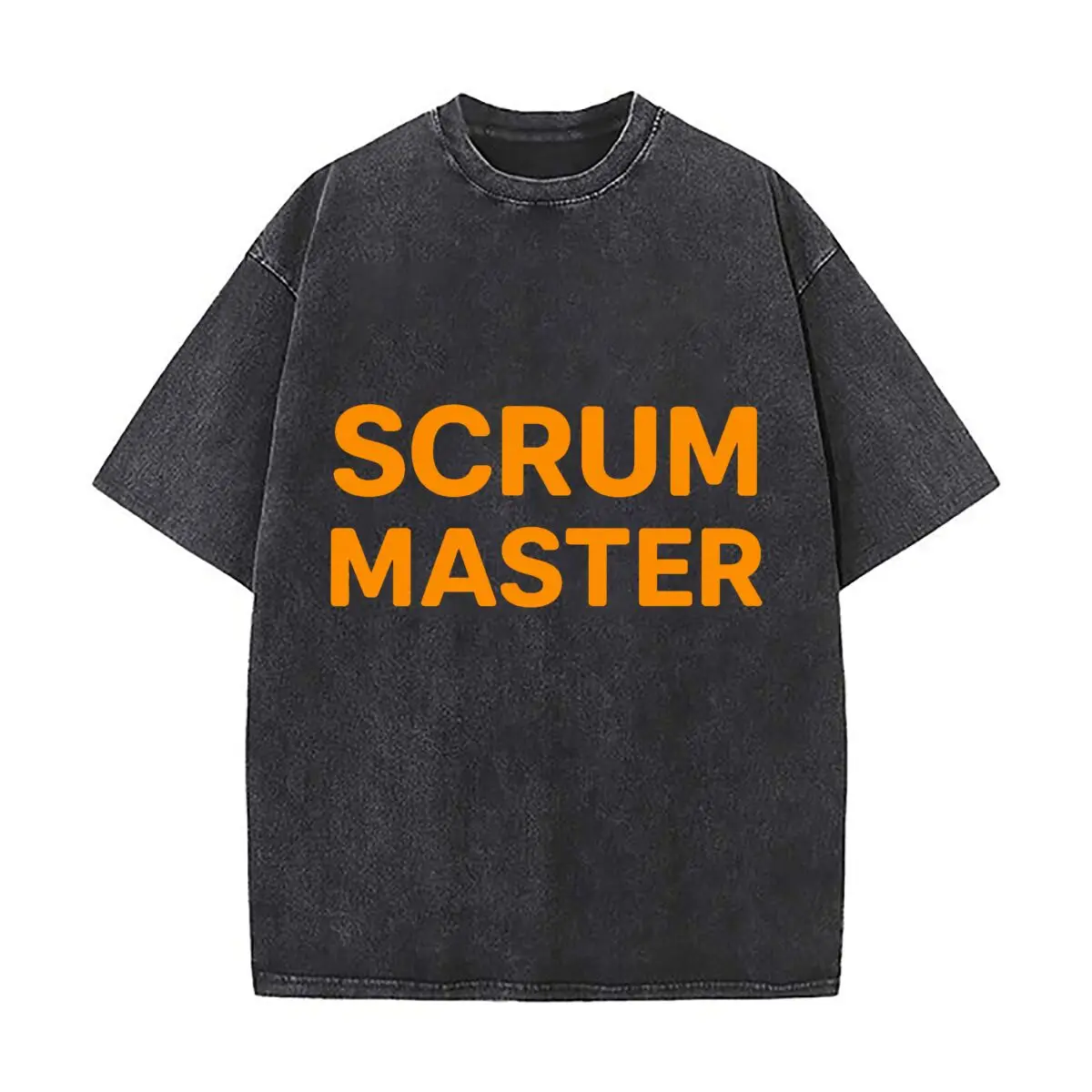 Minimal Scrum Master Typography Desi Distressed Vintage Oversized Streetwear Tops for Coffee Dates