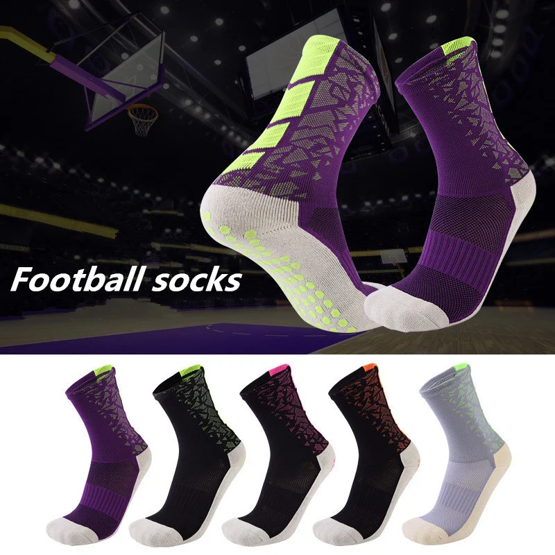 

New Sports Anti Slip Soccer Socks Cotton Football Grip Socks Men Socks Calcetines (the Same Type As the Trusox)