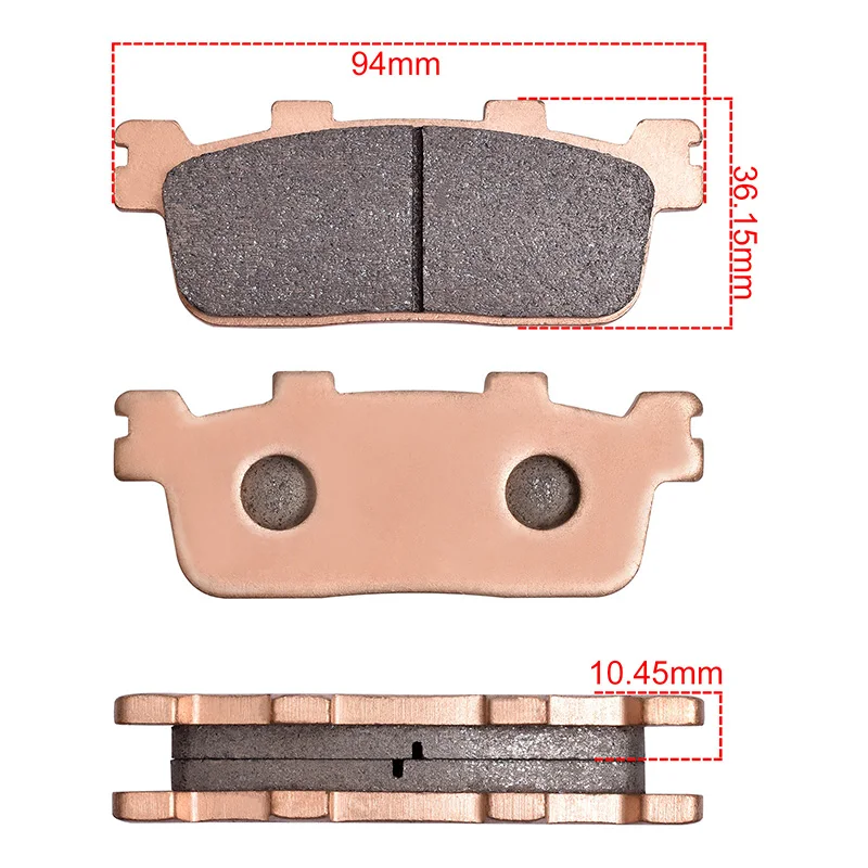 Motorcycle Copper Sintered Rear Brake Pads For KYMCO Xciting 500R Downtown 350i 125i People GT125i 200i 300i Grand Dink 300i