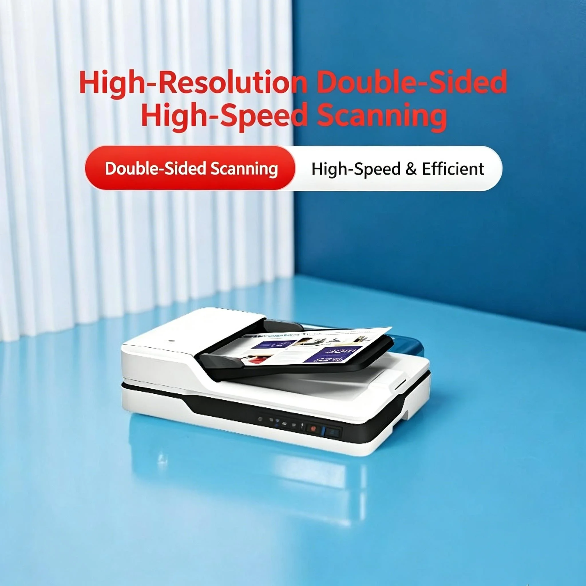 High Speed Automatic Feeding Scanner USB3.0 OCR Contract Book Scan