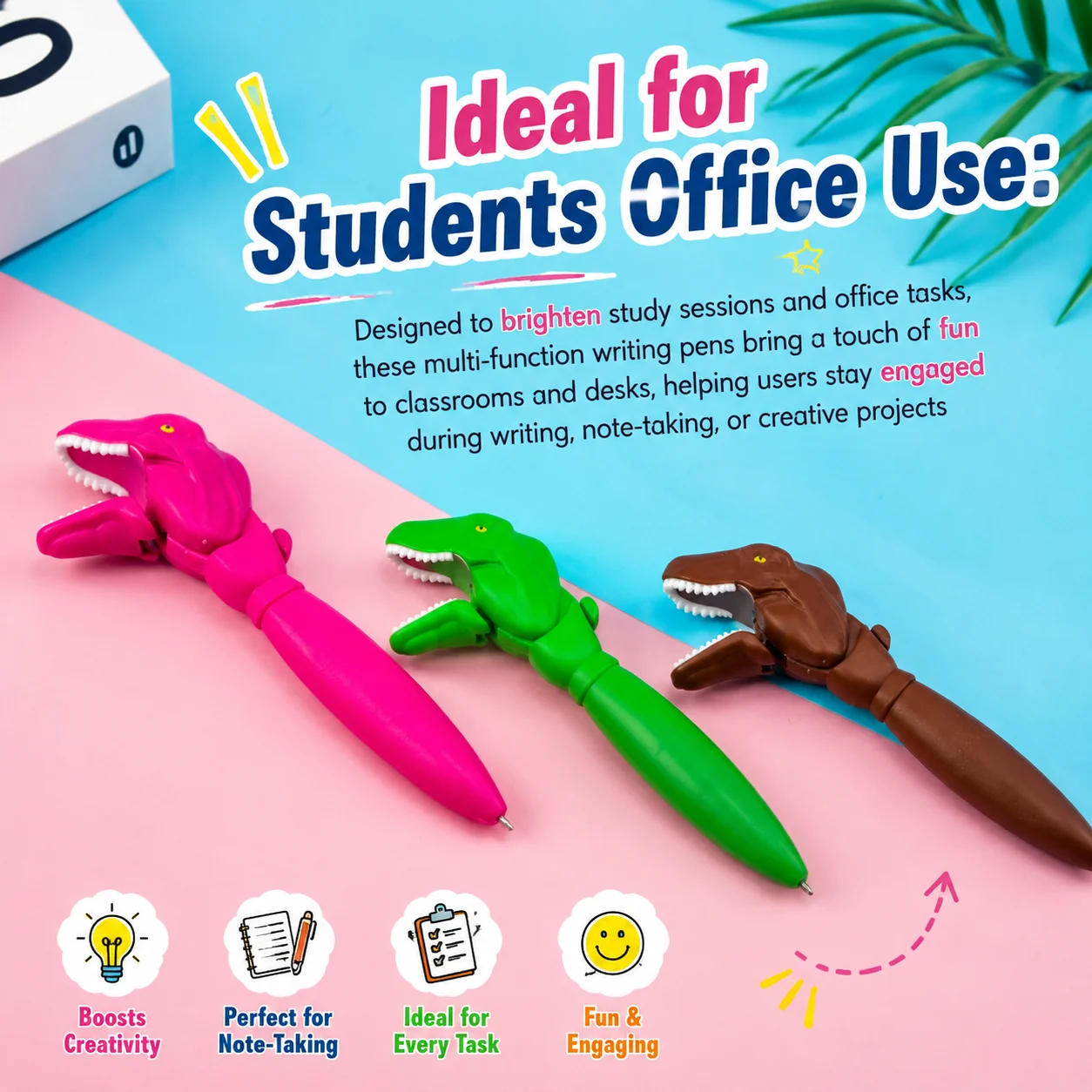 Creative Dinosaur  Mouth Gel Pen Tyrannosaurus Office Gift School Supplies Stationery Kawaii Pens Stress Relief Creative Toy
