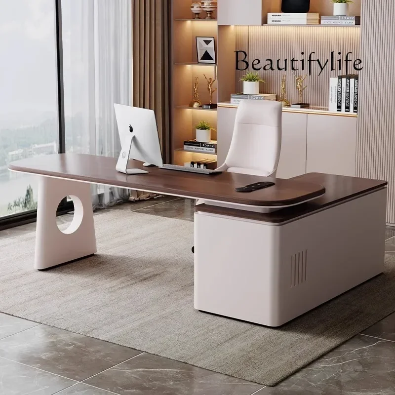 AA minimalist corner desk modern simple light luxury high-end office computer desk combination
