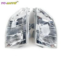 Indicador delantero de coche, carcasa de luz antiniebla, lente transparente, parachoques de luz de esquina inferior de coche para Nissan x-trail T30 2001-2007 sin bombillas
