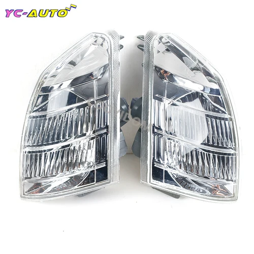 Imagen 1 del producto Indicador delantero de coche, carcasa de luz antiniebla, lente transparente, parachoques de luz de esquina inferior de coche para Nissan x-trail T30 2001-2007 sin bombillas
