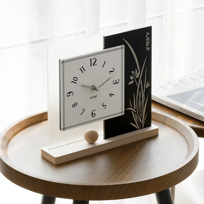 Living room TV cabinet display clock entrance decorative ornament home jewelry desktop creative clock