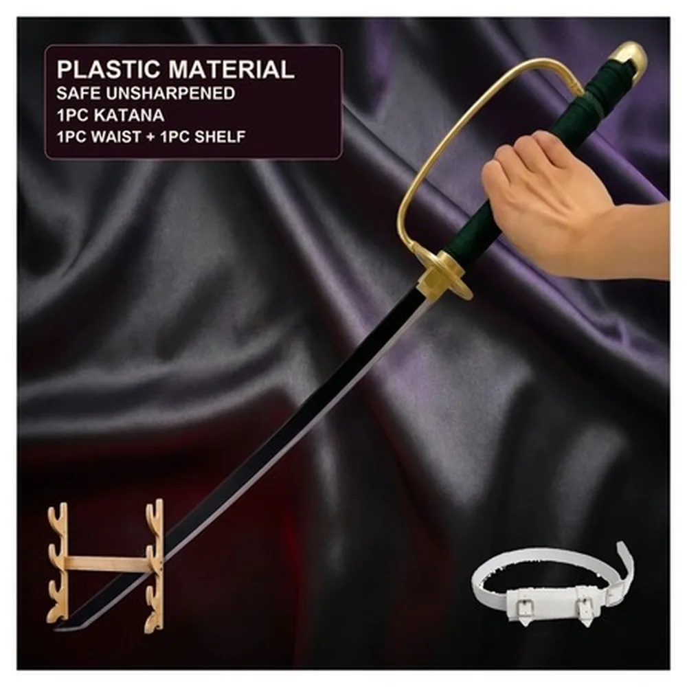 One Piece 104cm 40in Yellow Collector Style Plastic Anime Blade Katana Sword Schwert Safe Unsharpened Collection Display Prop