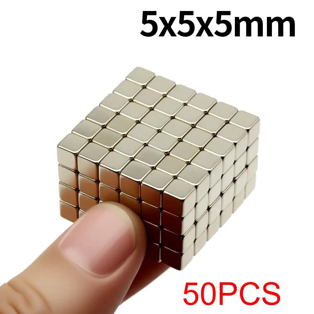 5x5x5mm Superstarker Neodym-Magnet N35 NdfeB Permanentmagnet imanes Block Leistungsstarke Magnete Kühlschrankmagnet