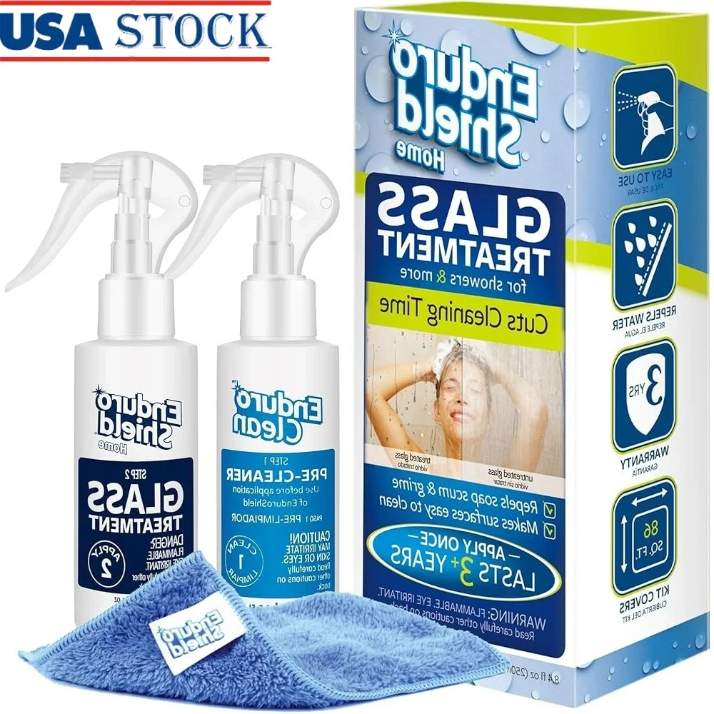 

Advanced Glass Treatment Kit Repels Stains Dirt Grime Long Lasting Shine Easy Application Crystal Clear Results Natural Formula