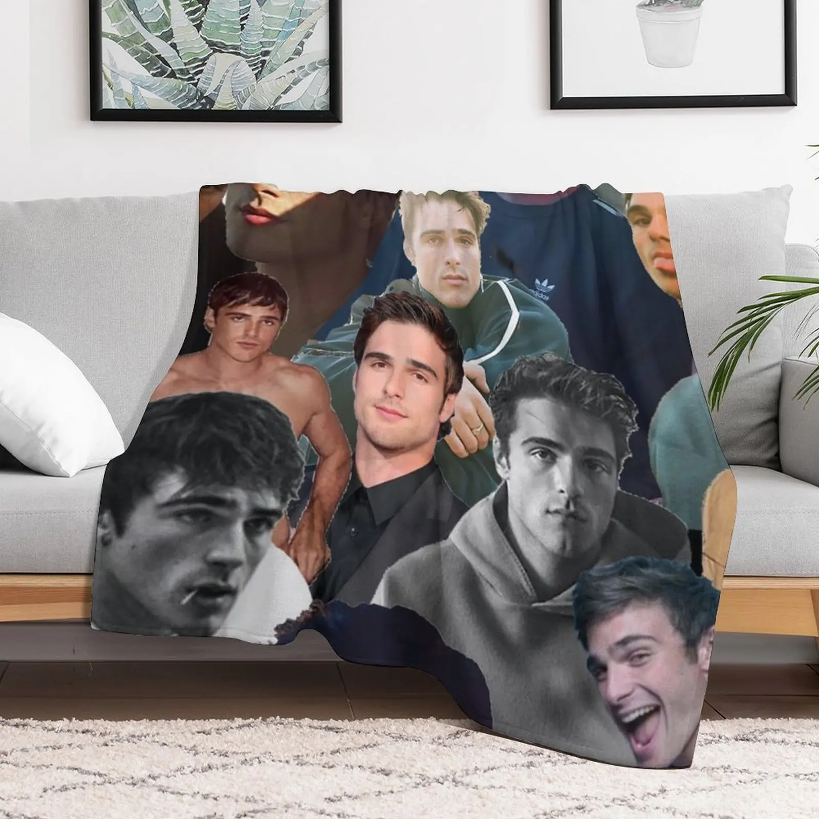 jacob elordi collage Throw Blanket funny gift Luxury Brand Shaggy For Decorative Sofa Blankets