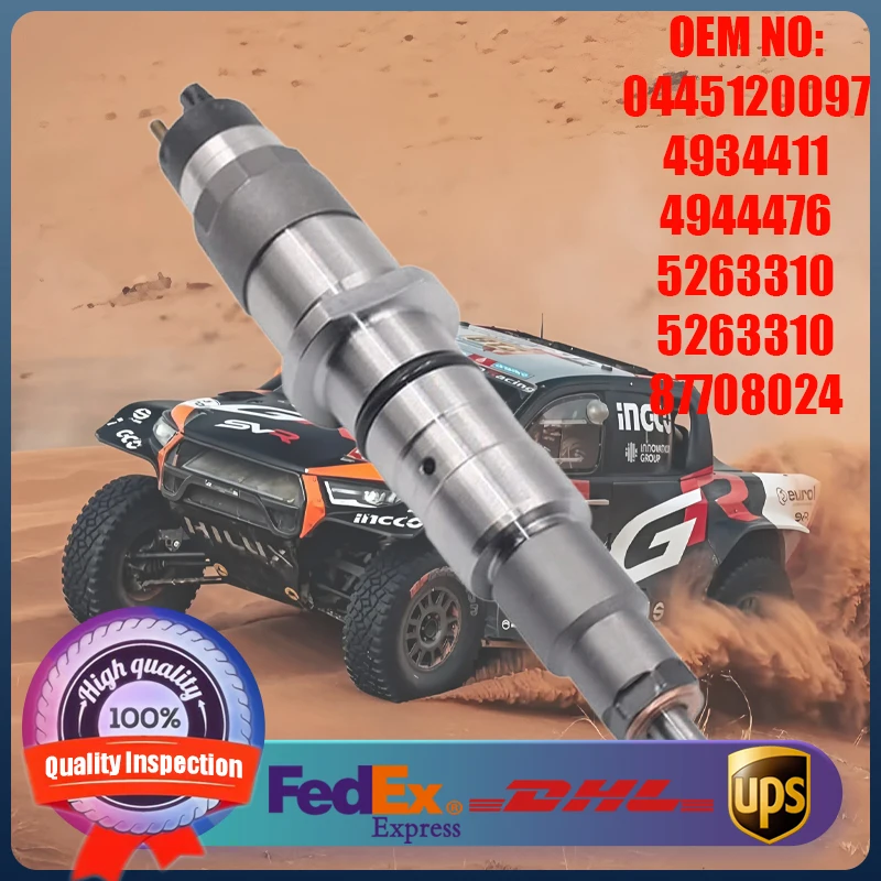 

Diesel Engine Parts High Quality Fuel Injector 0445120097 4934411 4944476 5263310 84347519 for Cummins Engine ISC ISL 8.3L 8.9L