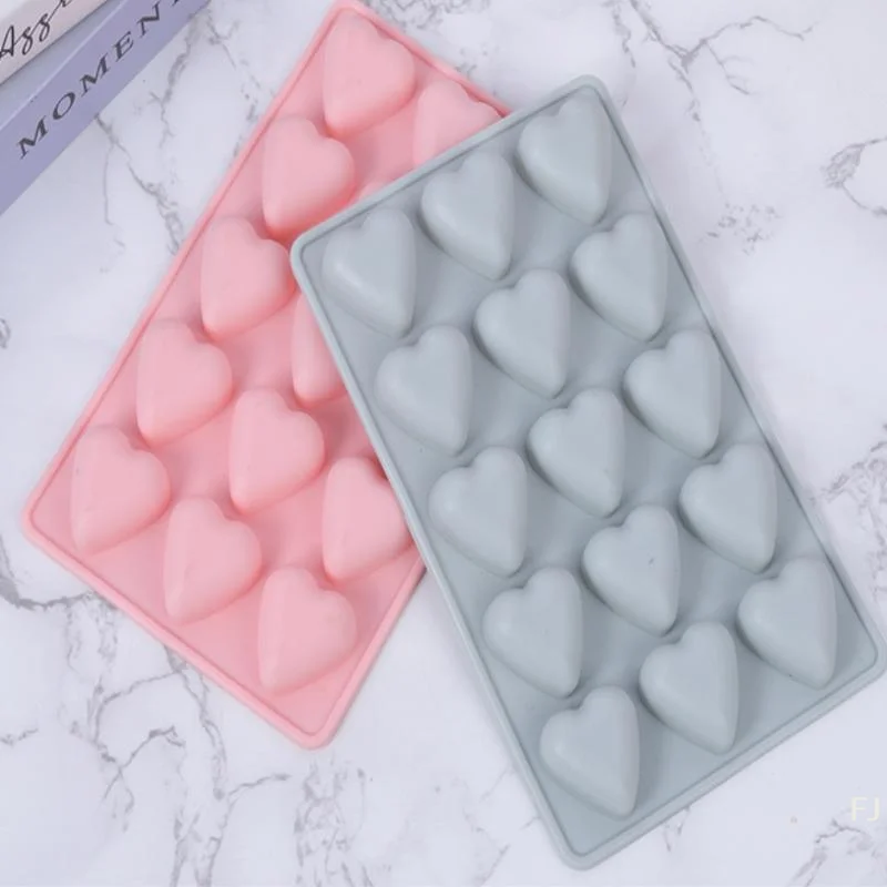 

Силиконовая форма для выпечки в форме сердца на 15 ячеек, для шоколада, льда, украшения тортов, подарок на День святого Валентина