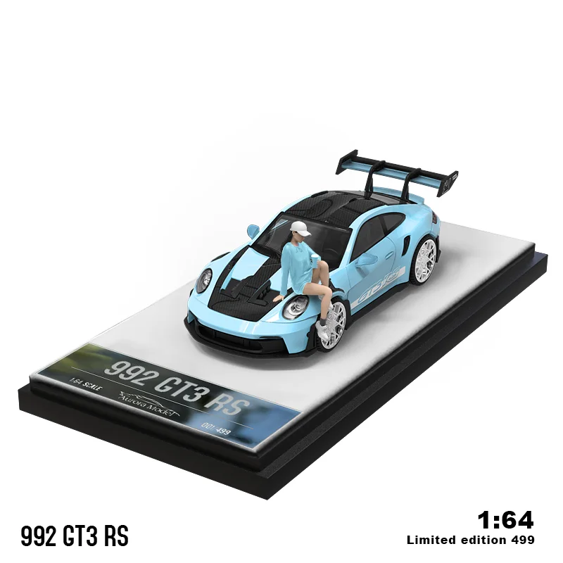 TIME MICRO 1:64 992 GT3 RS Painting Alloy Car Model Model Car Collection& Display& Gift