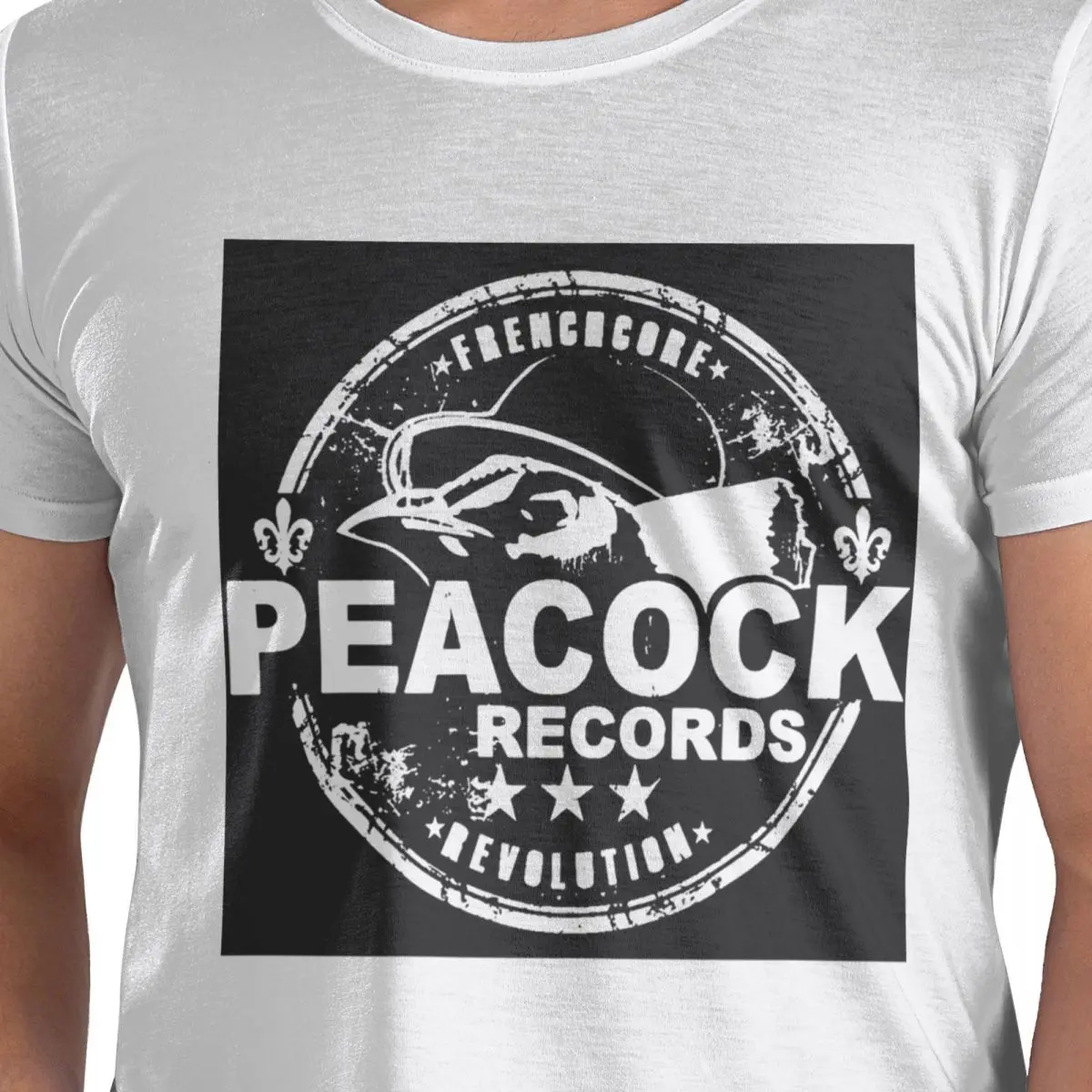 

Dr.Peacock 100% Cotton T-Shirt Men's Funny T Shirts Men Round Neck Short Sleeve S-6XL