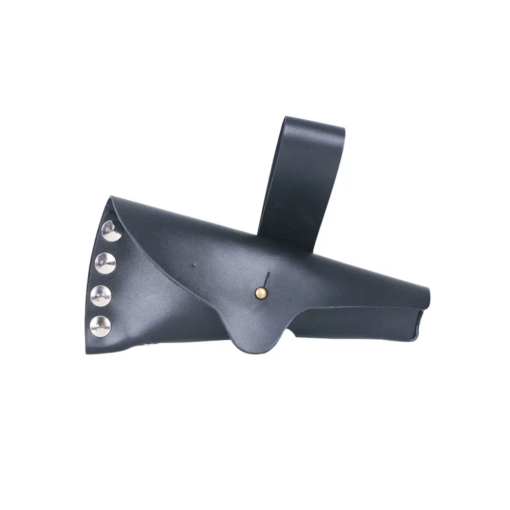 Leather Axe Belt Pouch Martial Art Product Portable for ax Black Cowhide Axe Sheath Thickened Welt Delicate Texture