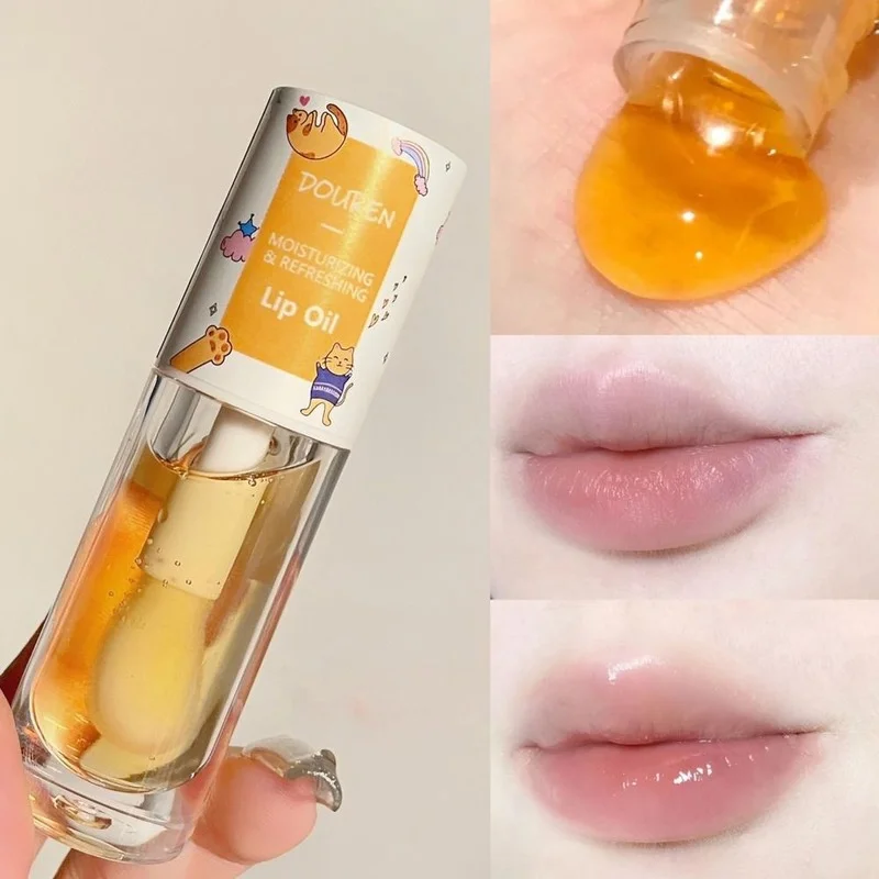 5g Beauty Makeup Fashion Cracked Lip Balm Mild To Skin Non-stick Honey Jelly Moisturizing Lip Oil Essence for Girl