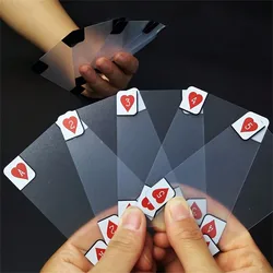 1set,Durable Plastic Lucency Waterproof Playing Cards, PVC Plastic Poker, Creative Transparent Crystal Playing Cards, Thickened