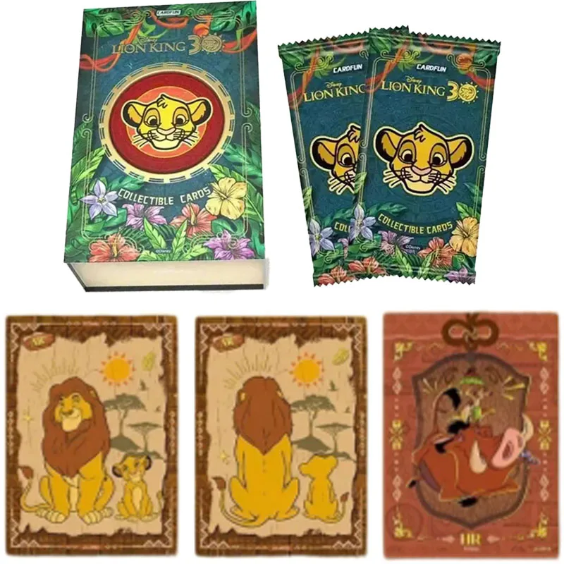 

Genuine Disney The Lion King 30th Anniversary Edition Trading Collectible Cards Simba Scar Anime Character Card Kids Toys Gifts