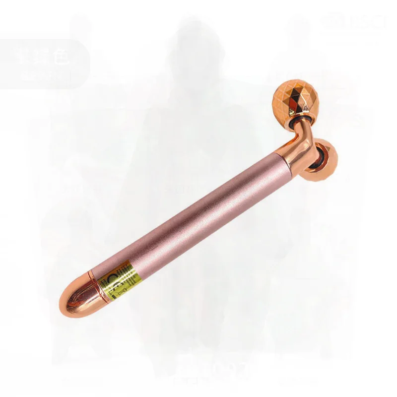 Elektrische Jade Golden Stick 5-in-1 Schoonheid Gezichtsmassager Negatieve Ionenroller Zinklegering Goud Rose Goud Zilver voor alle gebruikers