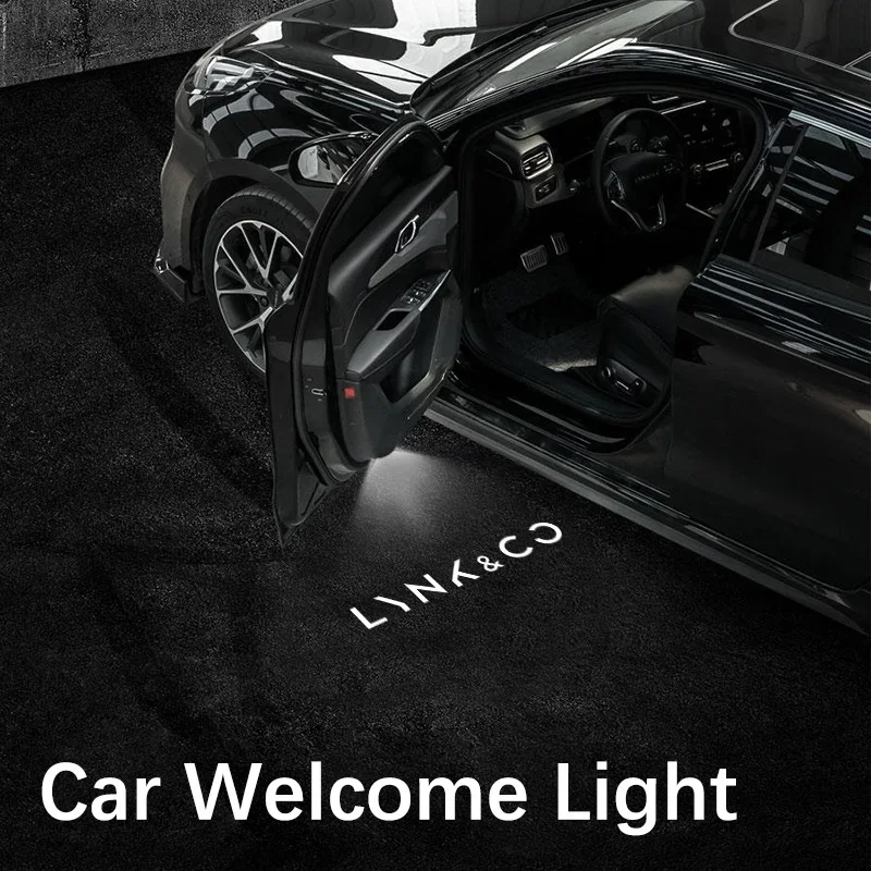 LED Car Door Logo Projector Lamps Welcome Light For Lynk&Co 01 02 03 05 06 09 900 Car Accessories