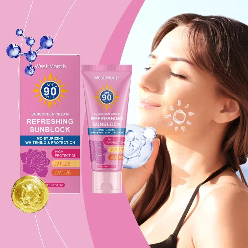 

Солнцезащитный крем SPF 30+ Солнцезащитный крем Защитный крем для кожи лица Антивозрастной контроль жирности Увлажняющий уход за кожей тела на открытом воздухе