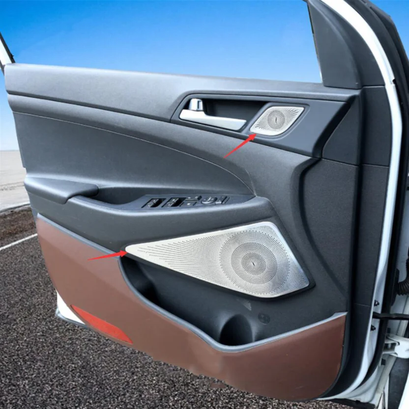 

For Hyundai Tucson 2015- 2019 2020 Accessories Door Speaker Audio Loudspeaker Cover Trim Auto Interior Styling