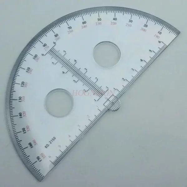 

1 шт. полукруглый транспортир из прозрачного органического стекла с затонутой шкалой для студенческого рисования и офисного дизайна
