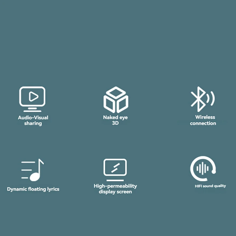 مشغل ثلاثي الأبعاد بلوتوث 5.2 مكبر صوت HIFI كلمات عائمة ديناميكية ثلاثية الأبعاد تصوير ستيريو ديناميكي مشغل إعلانات ثلاثي الأبعاد أ