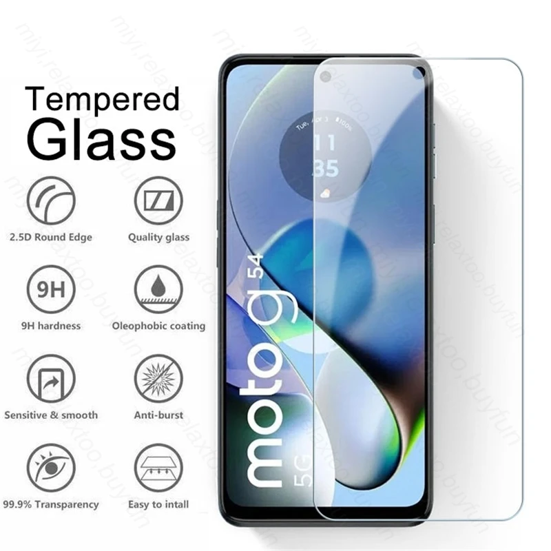 For Motorola Moto G54 5G Glass 8 In 1 Tempered Glass Screen Protector Moto Rola G 54 84 34 24 14 04 G84 G54 G14 E13 4G Lens Film