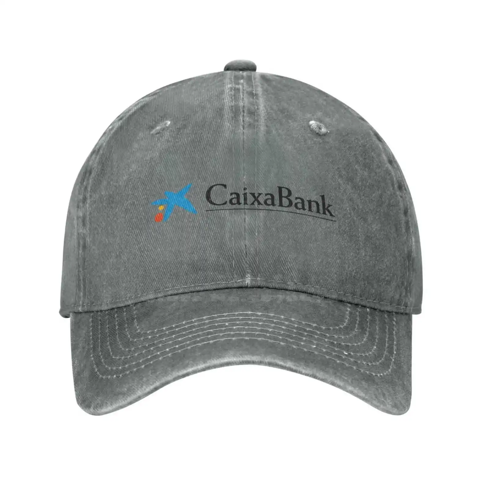 CaixaBank Logo dżinsowa czapka czapka bejsbolówka z dzianiny