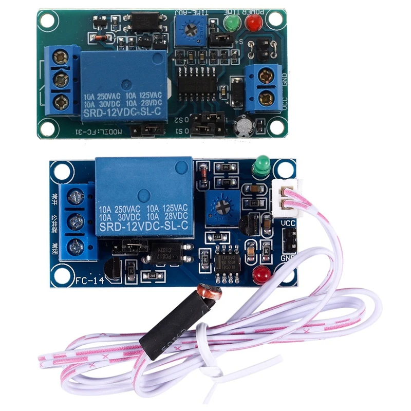 SRD-12VDC-SL-C NC Timer With 12V DC Timing Control With DC 12V Photoelectric Switch Sensor Relay Module