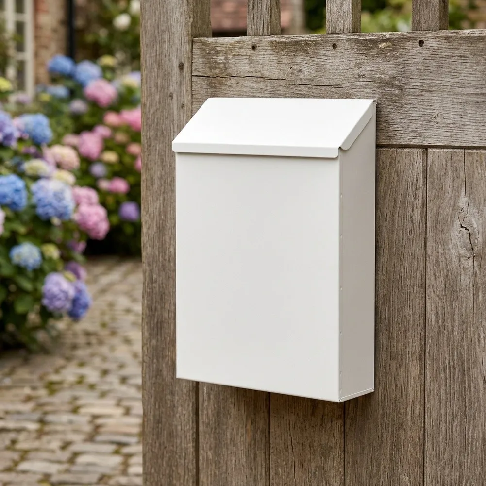 Wall Mount Mailbox With Lock Anti-Theft Waterproof Stylish Metal Post Box Large Capacity Secure Letter Box For Home Office Gate