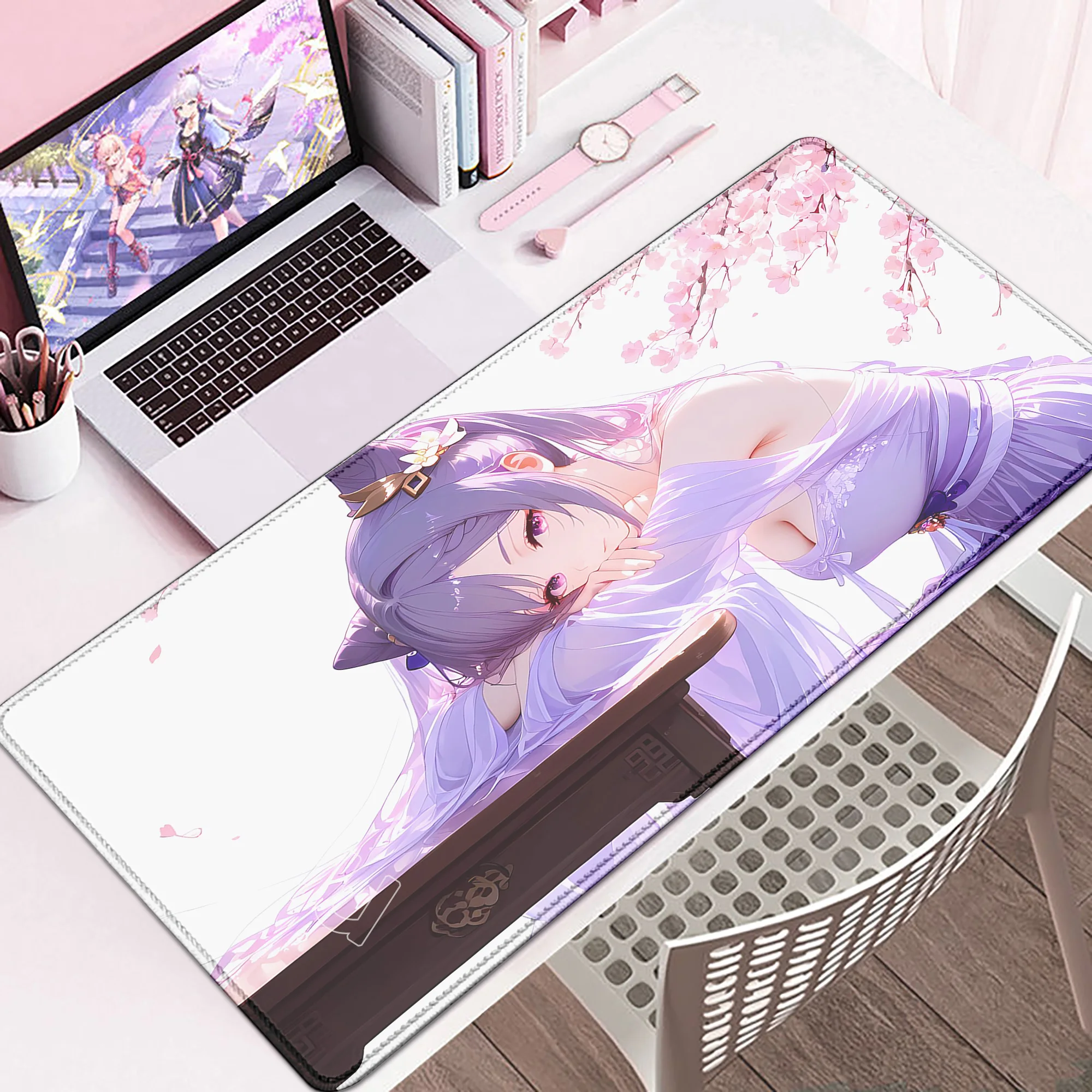 

HD Printing Anime Game Keqing Mousepad XXL Genshin Impact Large Mouse Pad Laptop Gaming PC Mouse Pad Keyboard Sexy Desk Mats Xxl