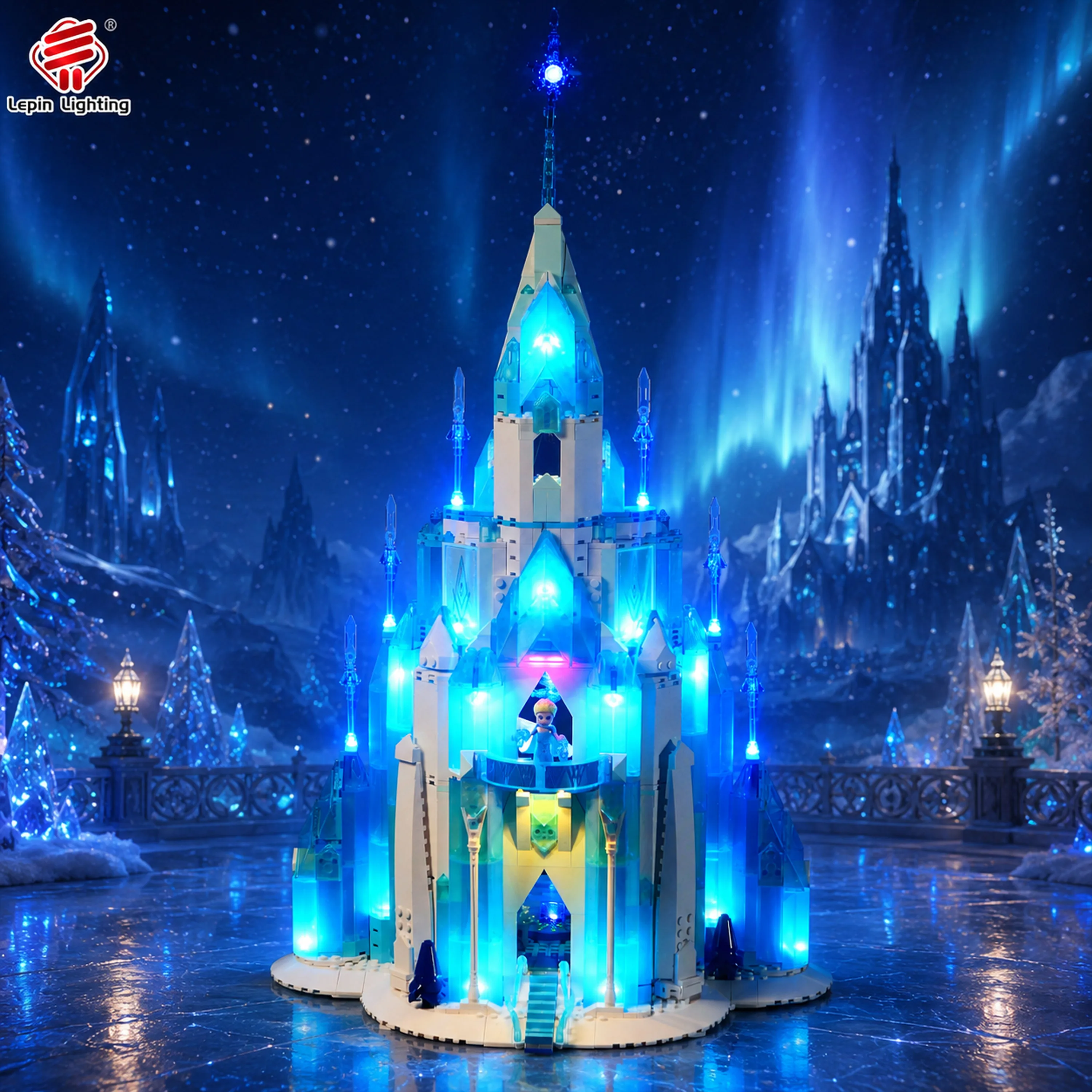 LED Lighting Kit for 43197 The Ice Castle Bricks Model Decorative Light (No Model Included)