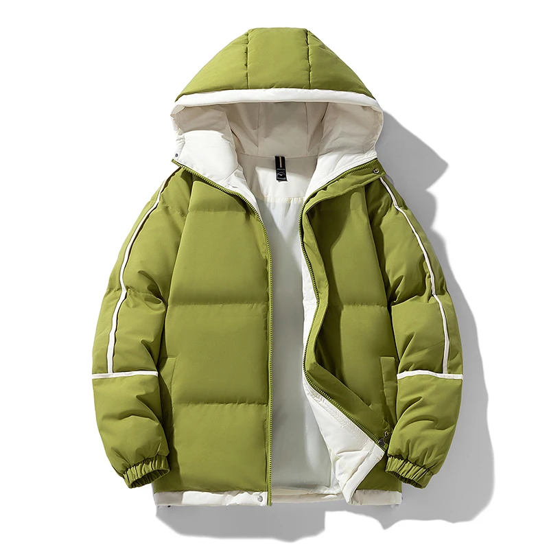 New Thick Warm Lined Winter Jackets Men Casual Windproof Jacket Padded Coats Puffer Parkas Hooded Harajuku Outwear Mens Clothing