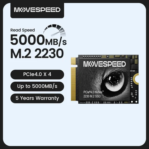 MOVESPEED MS30 M.2 2230 SSD 2TB 1TB PCIe 4.0 X4 M2 Nvme 솔리드 스테이트 드라이브, 스팀 데크 마이크로소프트 서피스 프로 X ROG 미니 PC용 