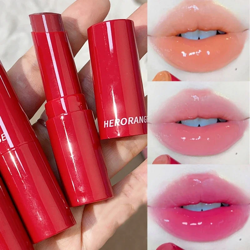 Specchio Water Light Lip Gloss Jelly Lipstick Pencil Long Lasting Moisturizing Solid Lip Tint Balm Women Make Up Beauty Cosmetics